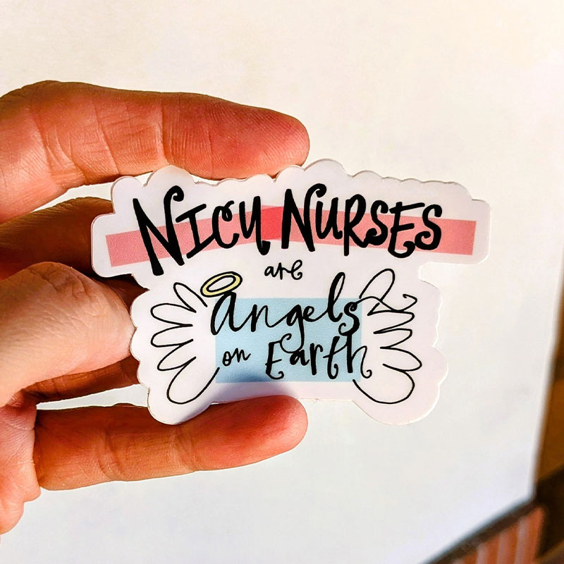 Nicu Nurses Are Angels On Earth Nurse Stickers