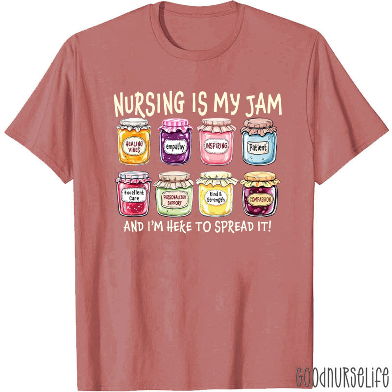 Personalized I'm Here To Spread it Nurse T-Shirt