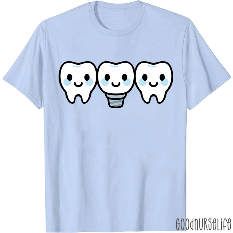 Cute Cartoon Toothbrush Dental T-Shirt
