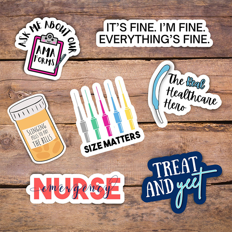 Health Care Hero Nurse  Stickers