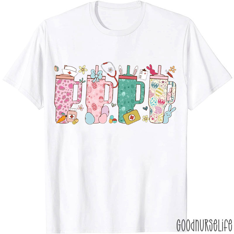 Easter Bunny Water Bottle Nurse T-Shirt