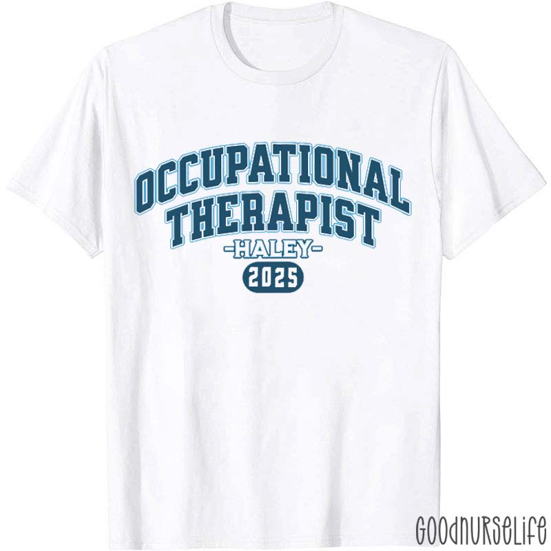Personalized Retro Style Occupational Therapist T-Shirt