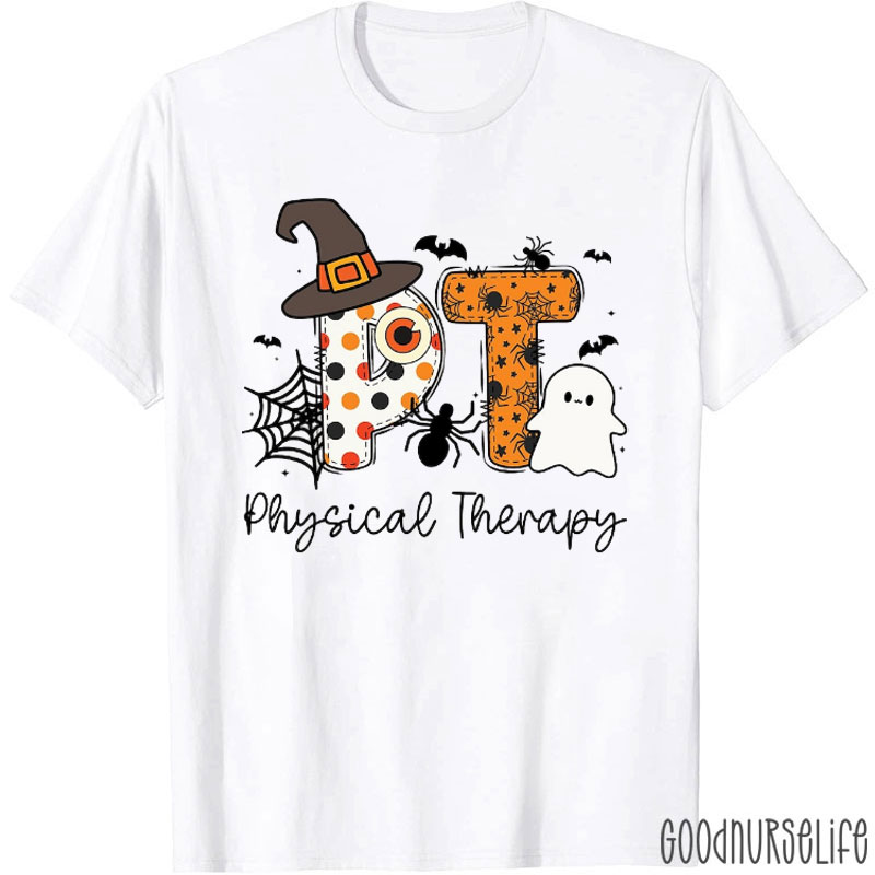 Physical Therapy Halloween Cheer For T-Shirt