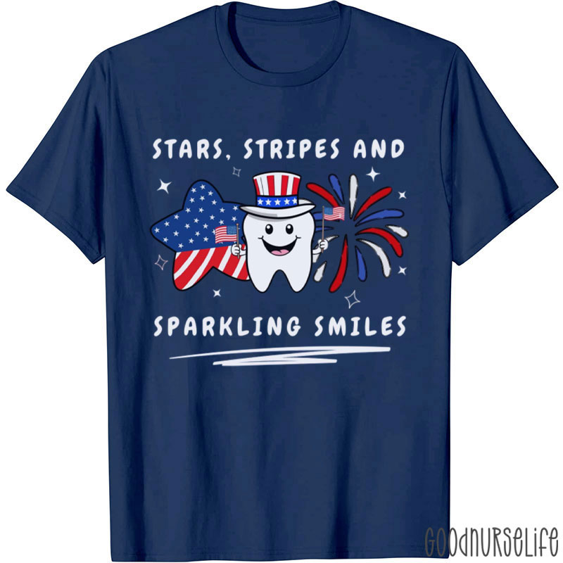Stars Stripes And Sparkling Smiles T-Shirt