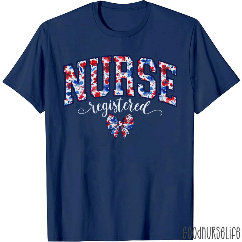 Nurse Registered Bow Tie Nurse T-Shirt