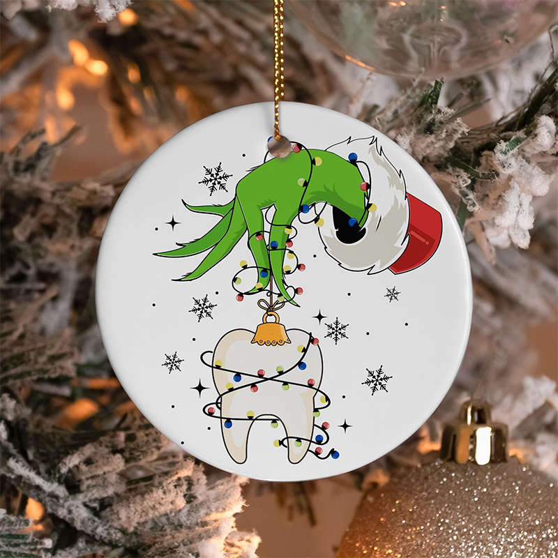 Christmas Teeth Dentist Holiday Christmas Ornament