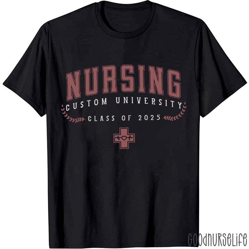 Personalized Retro Nursing Class Nurse T-Shirt