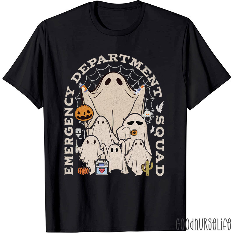 Ghostly Emergency Department Crew Nurse T-Shirt