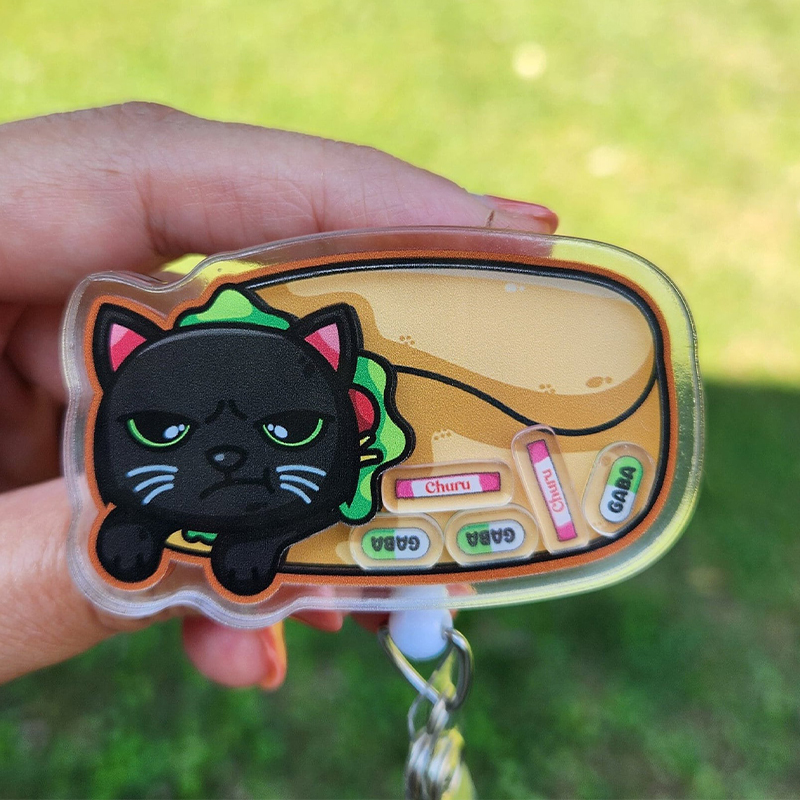 Veterinary Cat Shaker Badge Reel