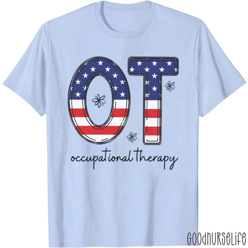 OT Occupational Therapy July 4th T-Shirt