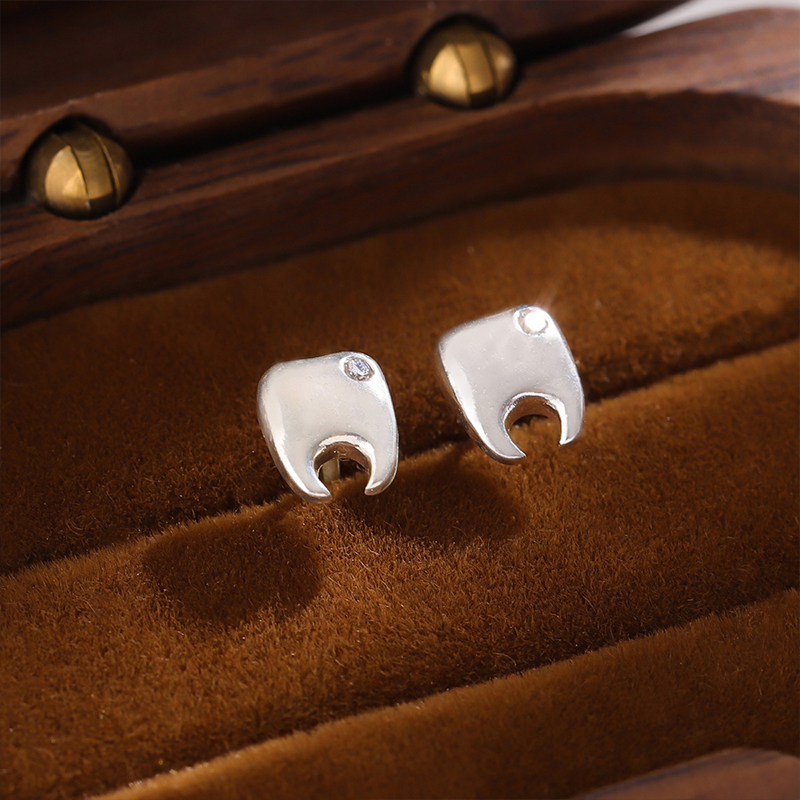 Diamond Teeth Dental Mental Earrings