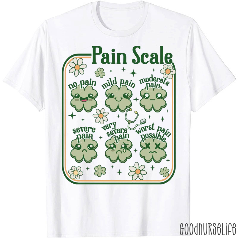 Shamrock Pain Scale T-shirt