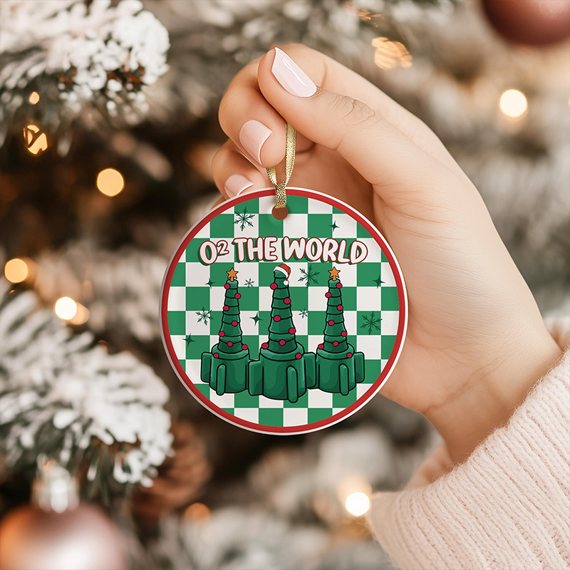 Pulmonary Christmas Vibe Christmas Ornament