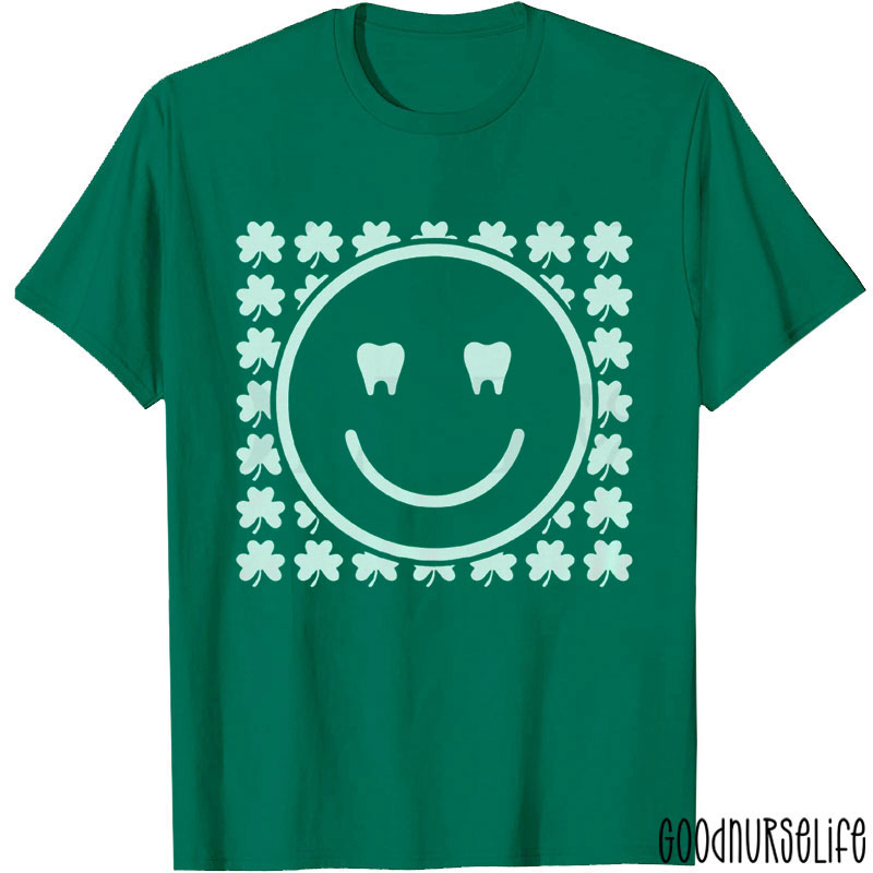 Saint Patrick's Day Clover Dental T-Shirt