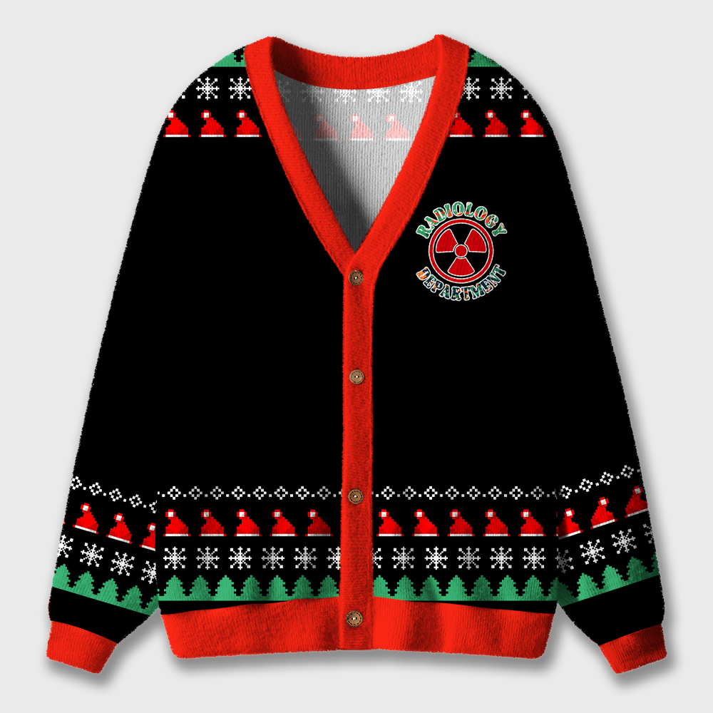 Christmas Vibe Radiology Department Ugly Cardigan Sweaters