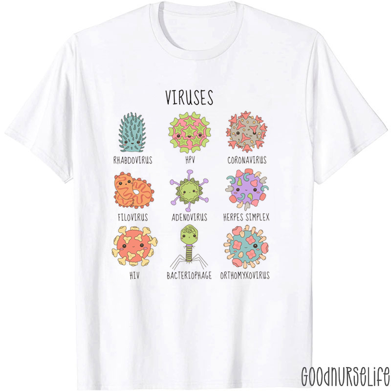 Viruses Microbiology  Nurse T-Shirt