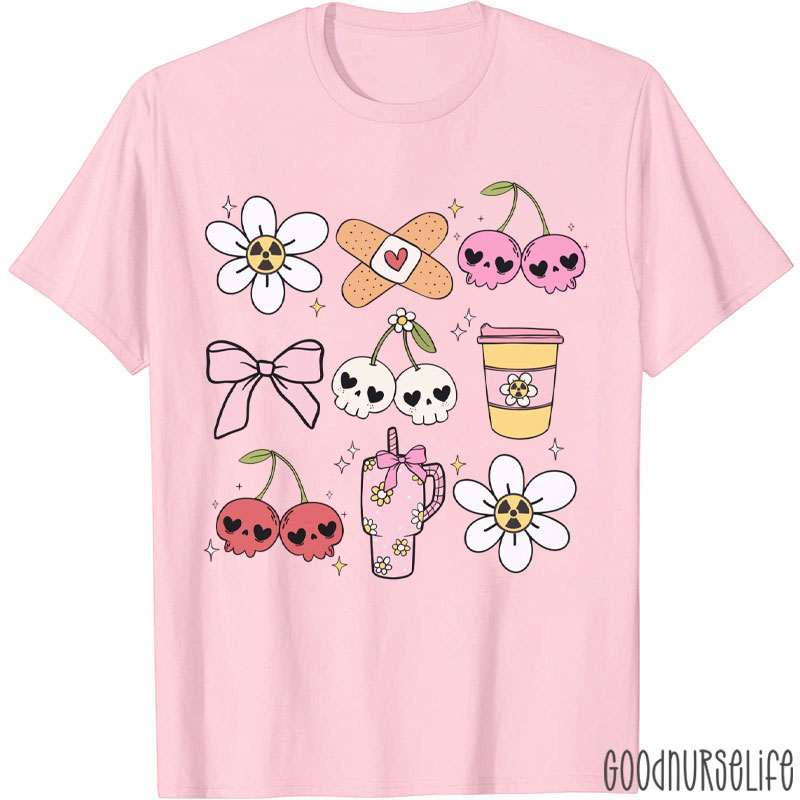 Radiology Technologist Floral X-Ray T-Shirt