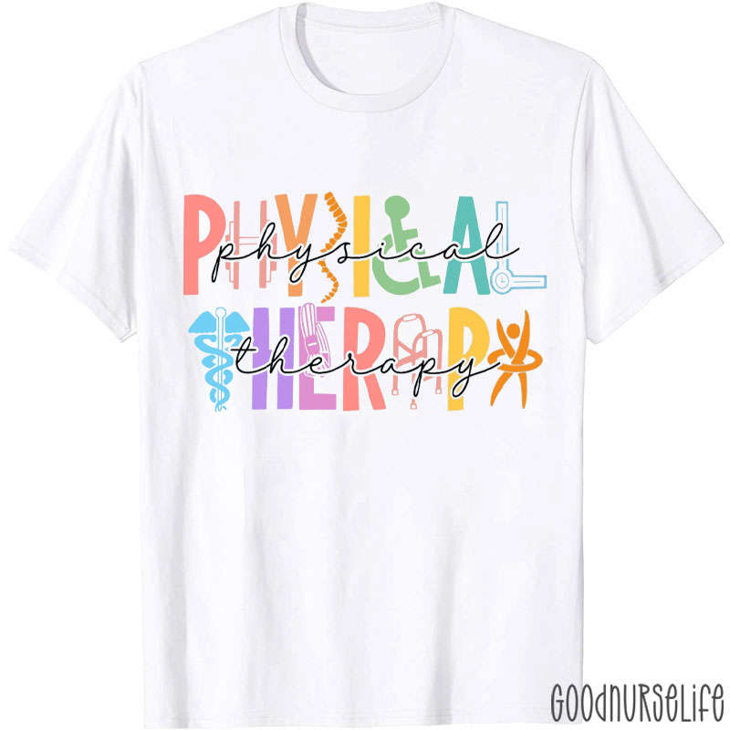 Physical Therapy Symbols Nurse T-shirt