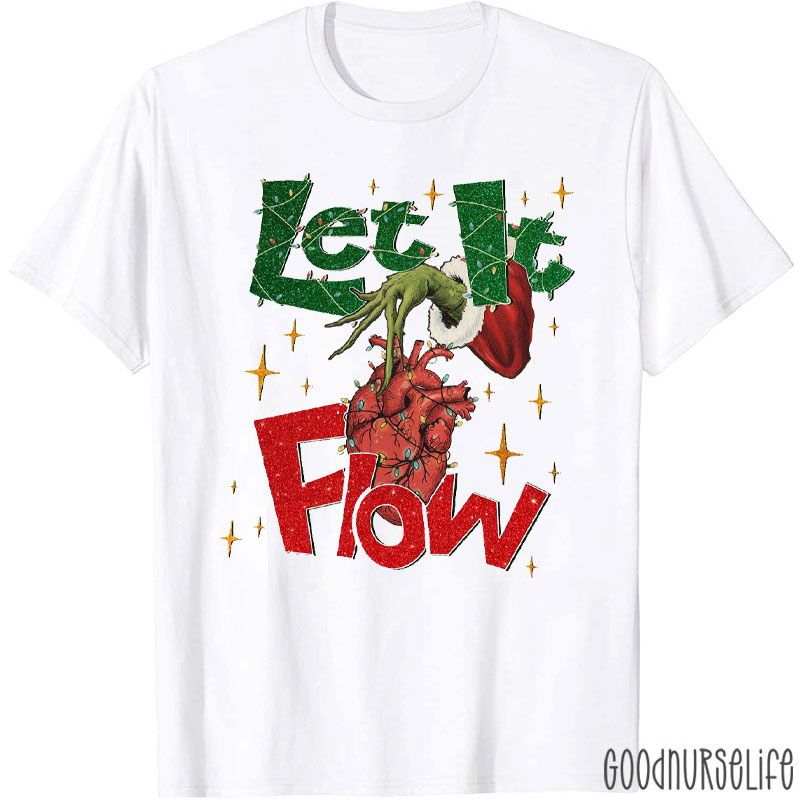 Hand Let It Flow Cardiac Nurse T-Shirt