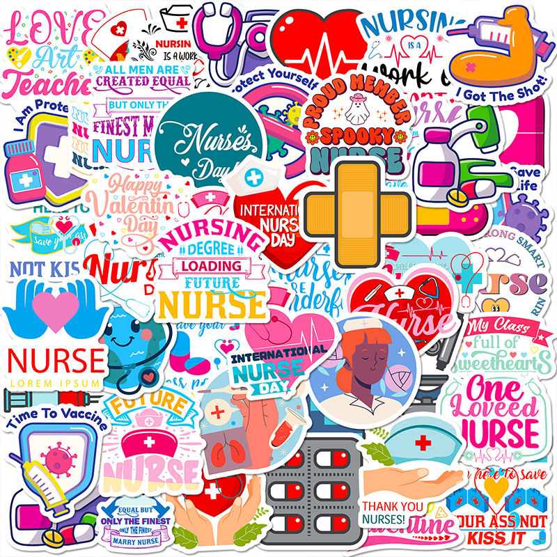 One Loved Nurse 50 PCS Stickers Pack Stickers
