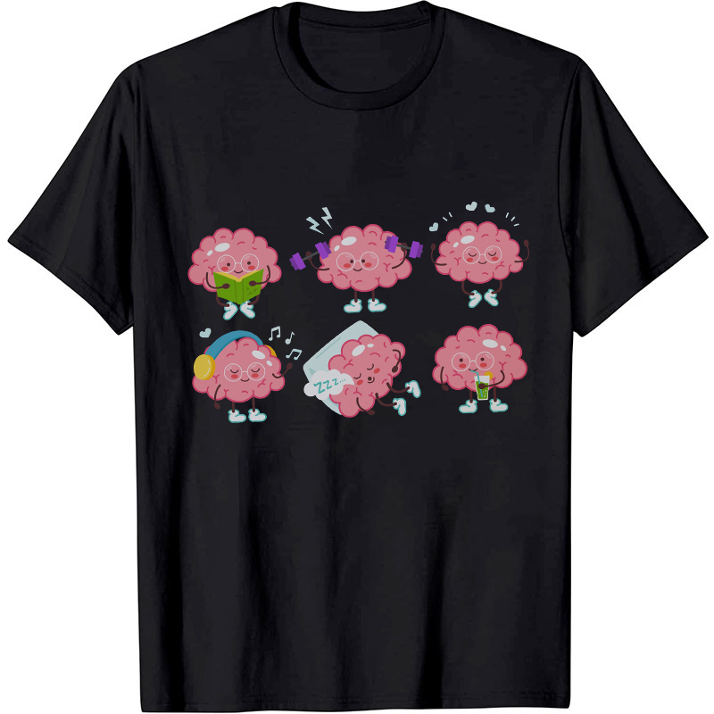 Brains Mental Health Psych Nurse T-shirt