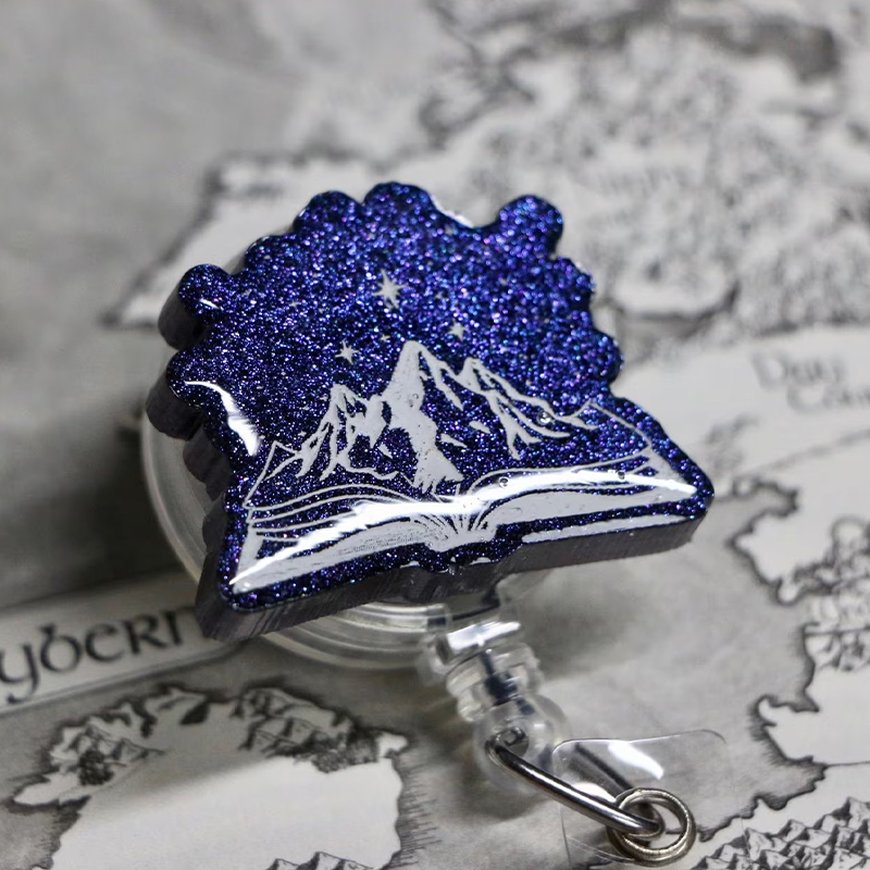 Fantasy Book Nurse Badge Reel