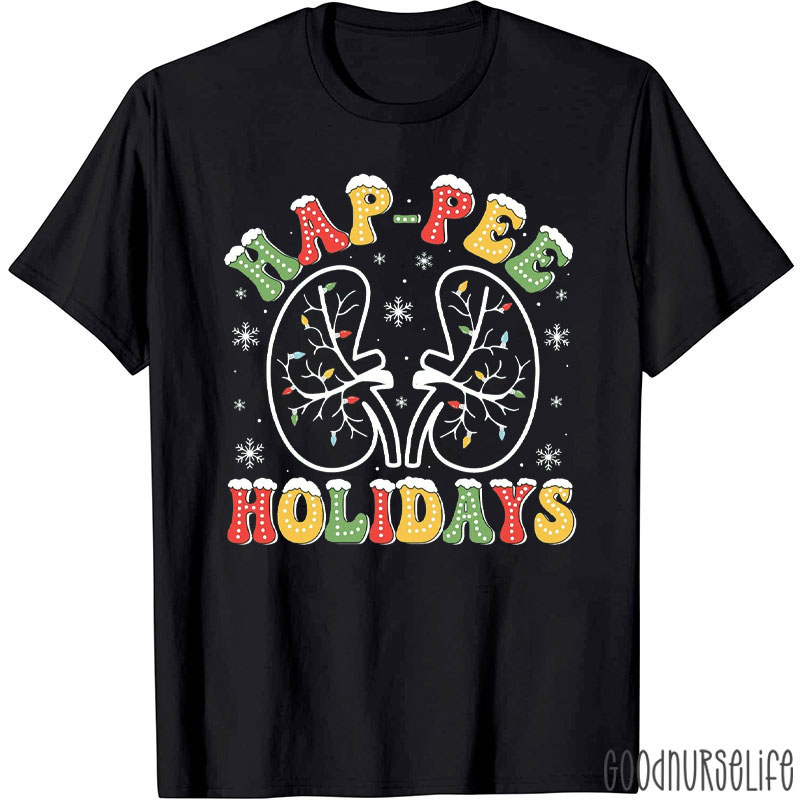 Hap-Pee Holidays Festive Kidney T-Shirt