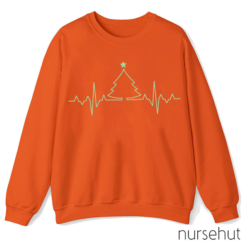 ECG Christmas Tree Nurse Sweatshirt