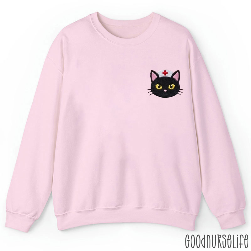 Funny Cute Nurse Cat Nurse Sweatshirt