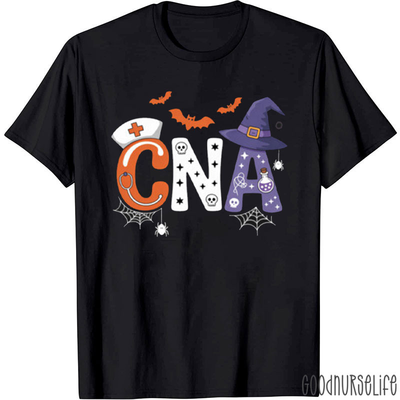 Spooky CNA Halloween Nurse T-Shirt