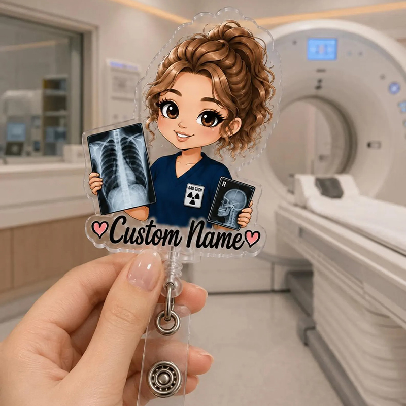 Personalized Photo Radiology Badge Reel