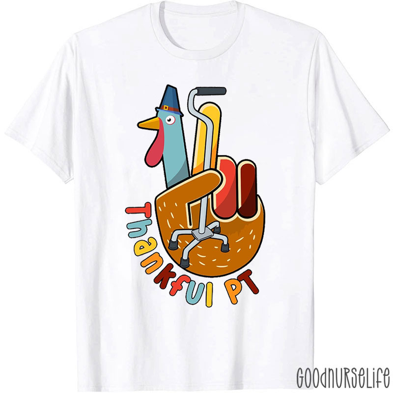 Thankful PT Turkey With Walker T-Shirt