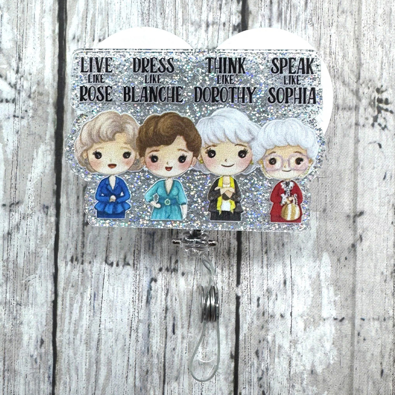 Golden Girl Medical Badge Reel