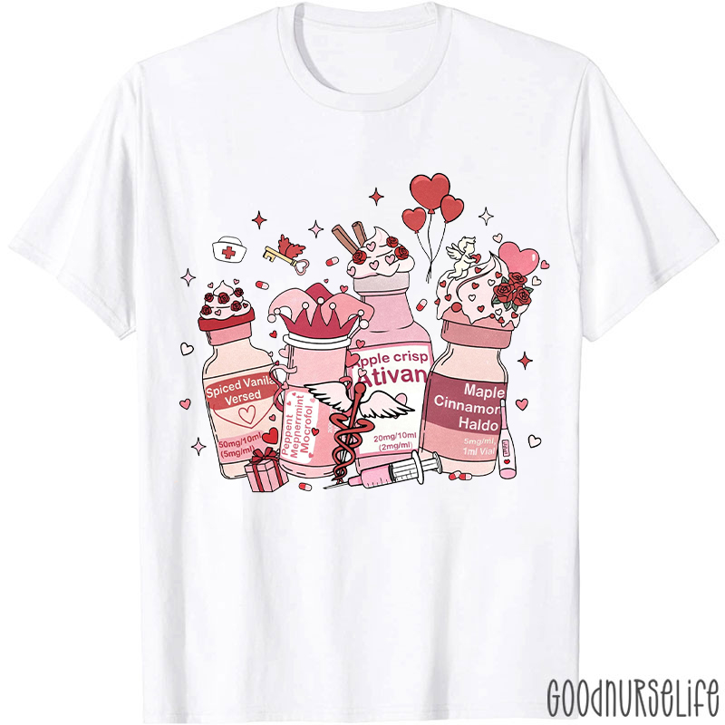 Nursing Is My Valentine Coquette Bow T-shirt