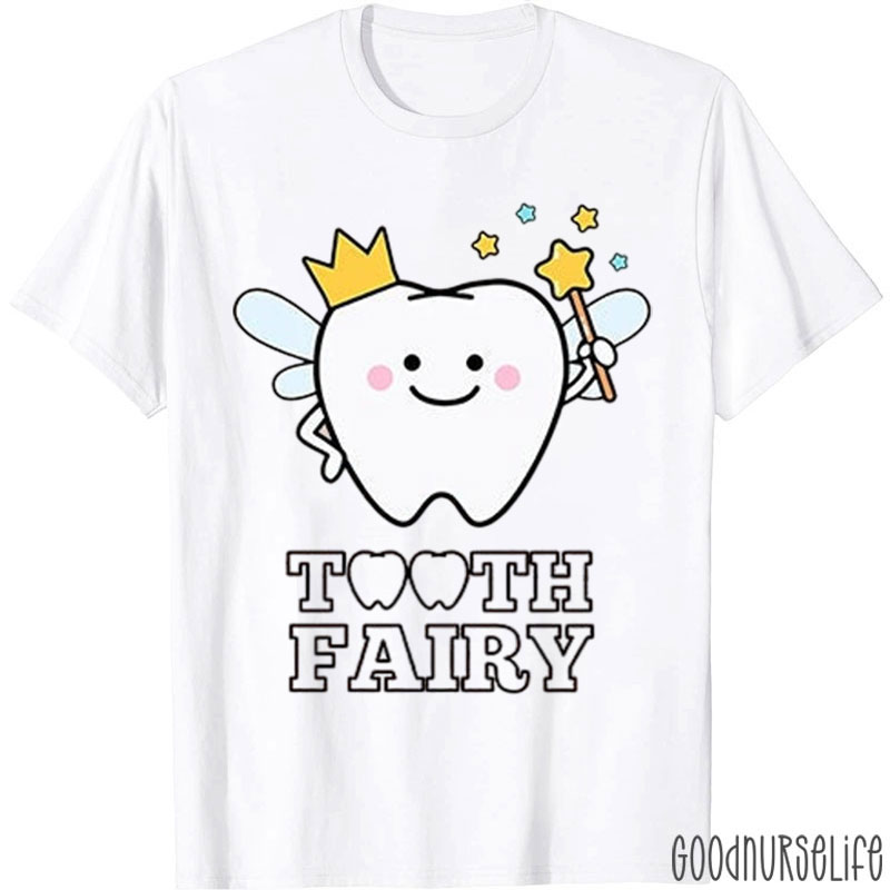 Cute Tooth Fairy Cartoon Dental T-Shirt