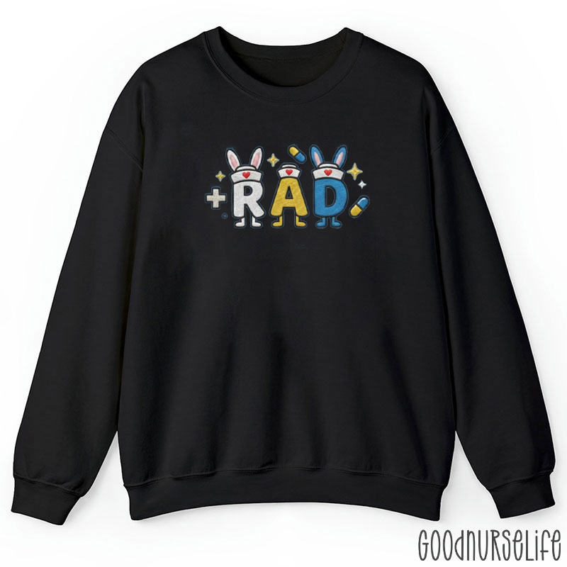Embroidered RAD Bunny Sweatshirt