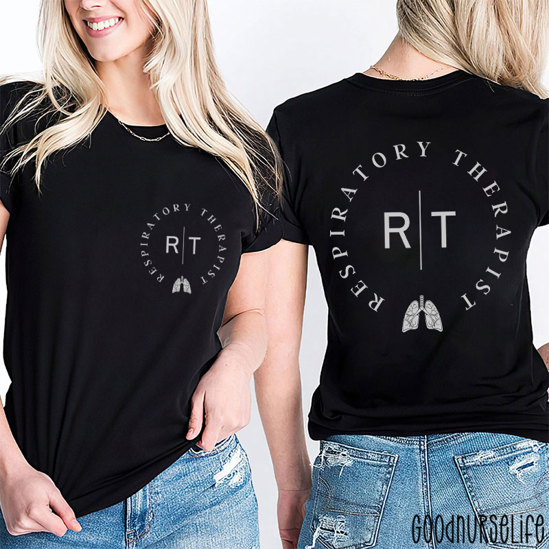 Respiratory Therapy Lung Nurse Two Sided T-Shirt