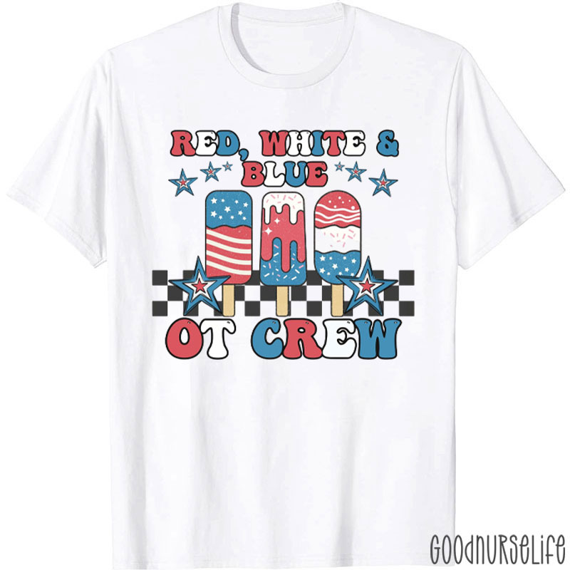 Red White & Blue OT Crew T-Shirt