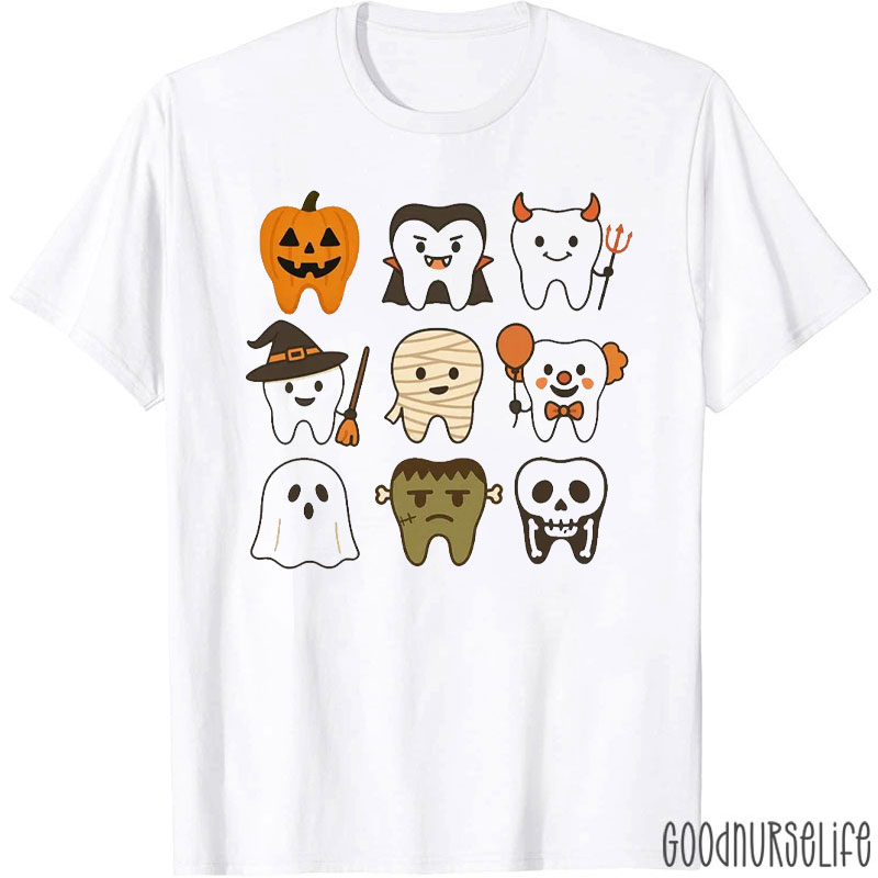 Halloween Teeth In Costumes T-Shirt