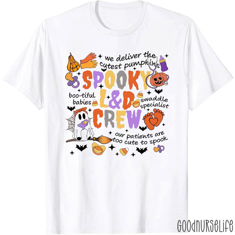 Spooky L&D Crew Halloween Labor And Delivery Nurse T-Shirt