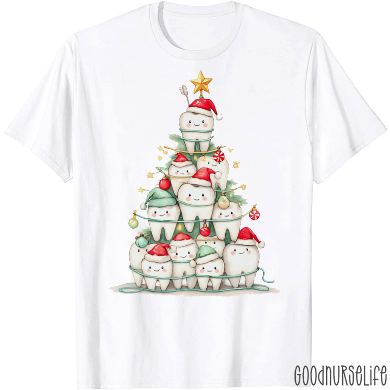 Dental Christmas Tree Xmas T-Shirt