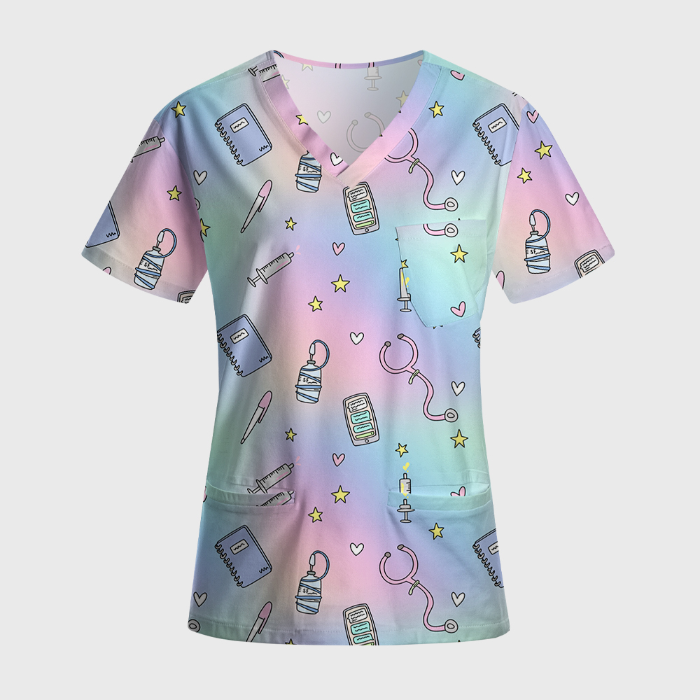 Colorful Nurse Stuf Nurse Antimicrobial Scrubs Sets