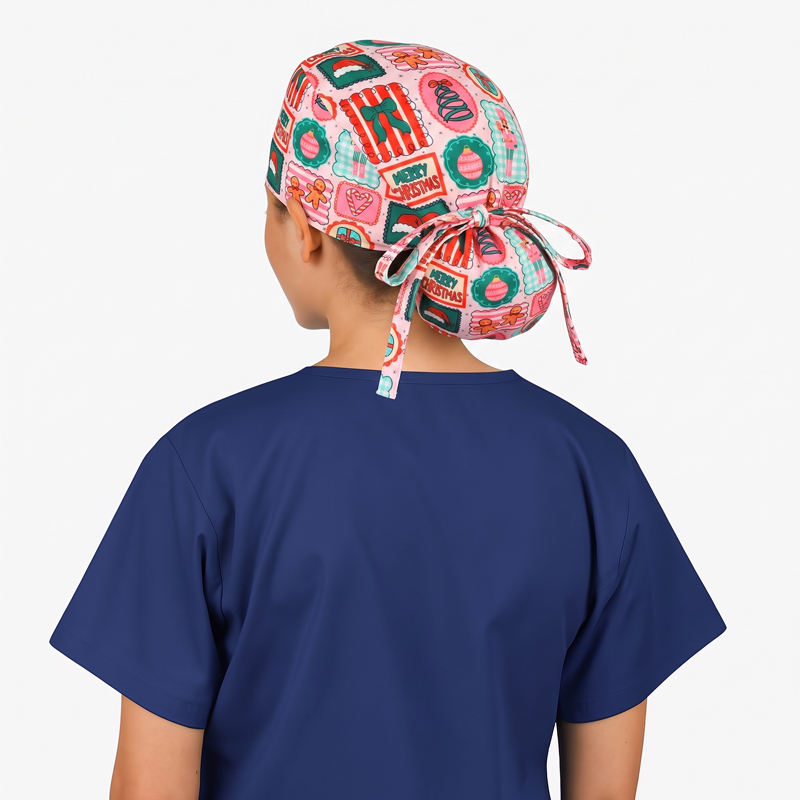 Merry Christmas Nurse Scrub Cap
