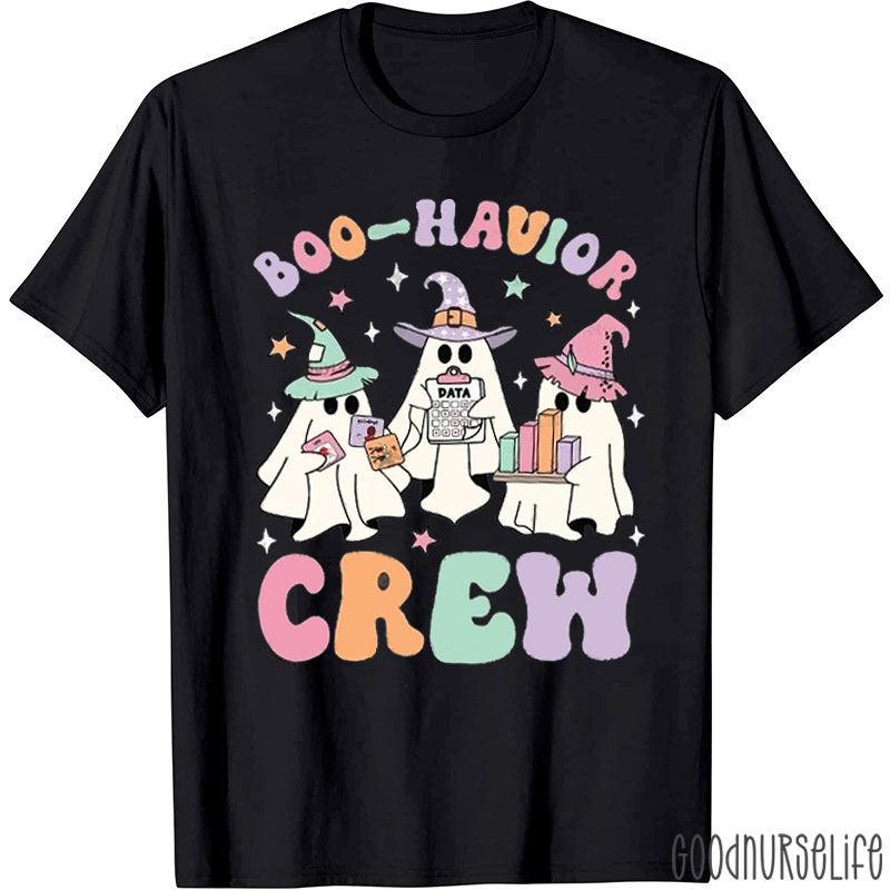 Boo Havior Crew Halloween Ghost T-Shirt