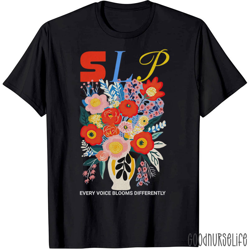 SLP Every Voice Blooms Differently T-Shirt