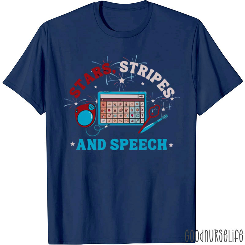 4th Of July Stars Stripes And Speech T-Shirt