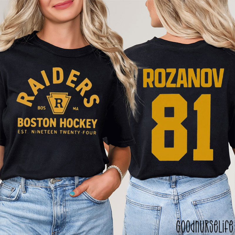 Boston Hockey Movie Inspired Two Sided T-Shirt