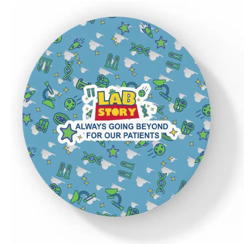 Lab Story Always Going Beyond For Our Patients Coasters