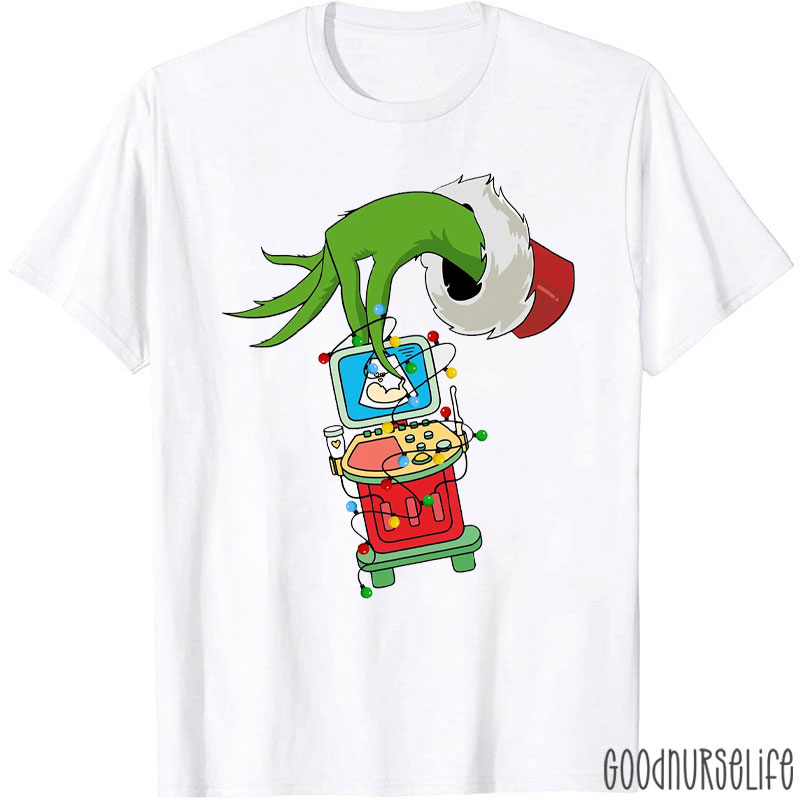 Ultrasound Machine Festive Holiday Medical Equipment T-Shirt