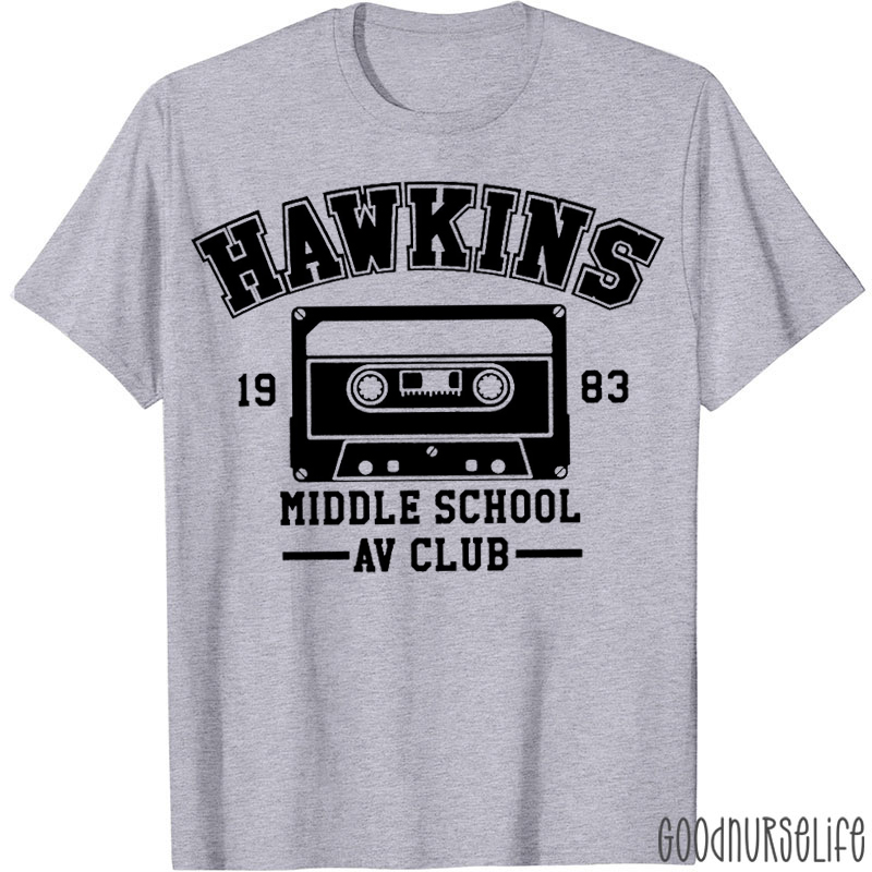 Hawkins Middle School AV Clue T-shirt